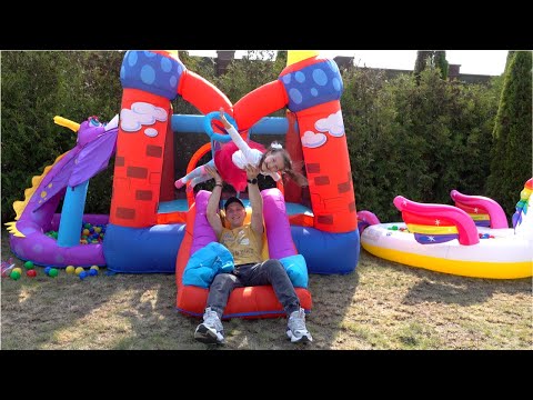 Ksysha and Dad collects and unpacks surprises with Toys | Ksysha Kids TV