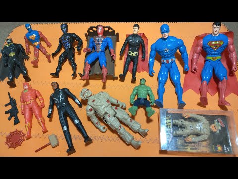 AVENGERS TOYS/Action Figures/Unboxing/Superman/Ironman-Captain America-Hulk-Thor-Spiderman/Toys