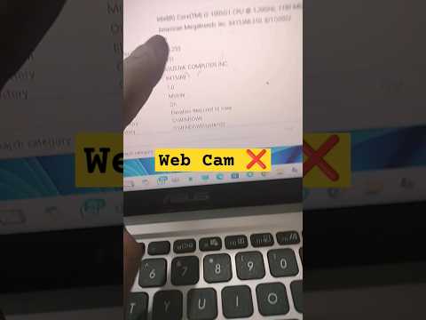 Asus Vivobook X415 Series Laptop Web Camera Not Working Problem#macnitesh#keyboardtricks#2024short