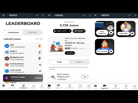 GEEKS Airdrop | Listing And TGE In November | Complete Tasks To Earn More Tokens