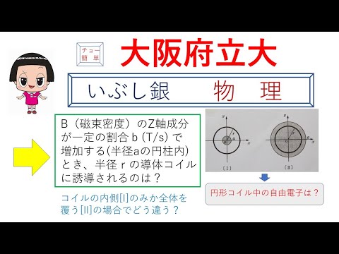 【コイル内の磁束密度が時間変化すると】（大阪府立大）