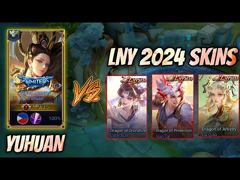 YUHUAN VS TRIO LNY2024 SKINS 🔥 FULL GAMEPLAY - HONOR OF KINGS