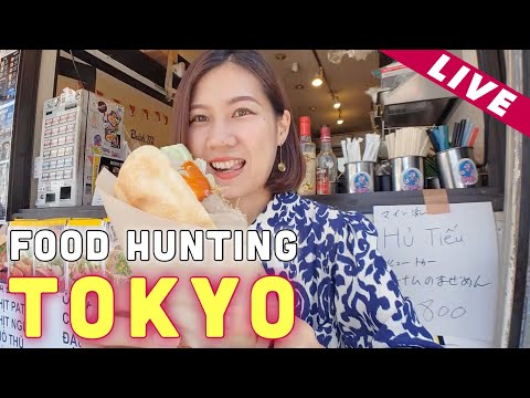 🔴LIVE | TOKYO FOOD HUNTING😋 Most popular banh mi in Tokyo🗼✨