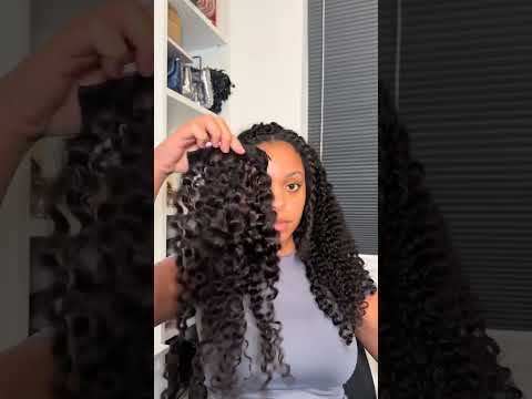 Finally recorded how I achieved my curly flip over using my 22” water kinky curly clips ins