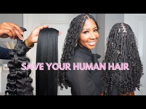 How To Remove Your Human Hair Pieces To RE-USE for your next braiding install