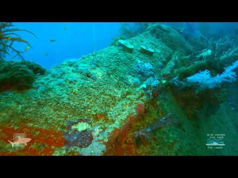 Fumitzuki Destroyer, Truk Lagoon. Dive this Japanese WWII shipwreck with Blue Lagoon Dive Shop.