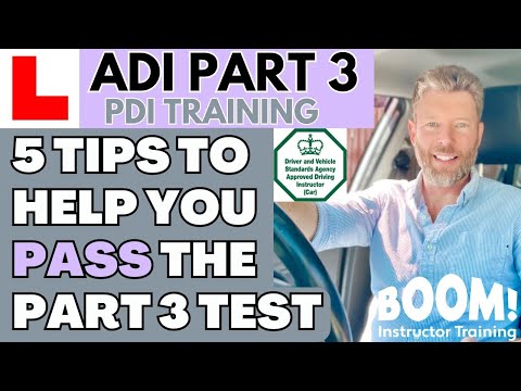 Advice to help you pass the ADI Part 3 test or Standards Check