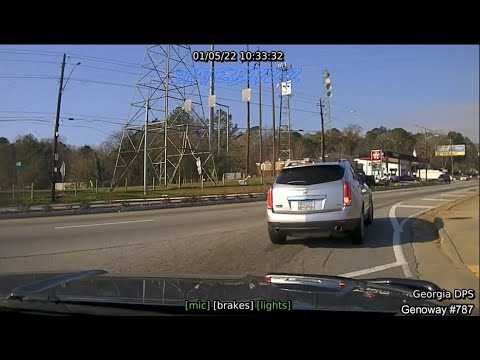 Georgia State Patrol Pursuit of Drug Dealer in Cadillac SRX