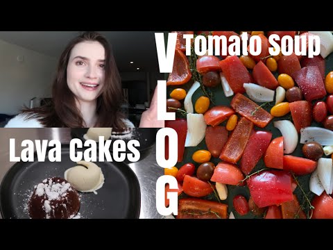 VLOG | Making Lava Cakes, Focaccia, & Tomato Soup