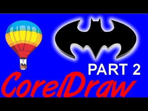 Corel Draw Tips & Tricks 3D Looking BATMAN logo Part 2