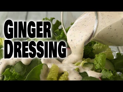 Low Fat Creamy Ginger Dressing - 100% Plant Based