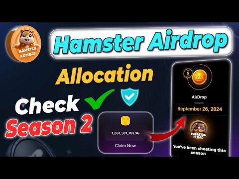 Hamar kombat Airdrop Allocation | hamster allocation claim | hamster Season 2 Mining