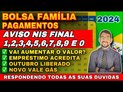 BOLSA FAMÍLIA: EMPRÉSTIMO ACREDITA, BOLSA FAMÍLIA VAI TER AUMENTO? OUTUBRO LIBERADO E NOVO VALE GÁS