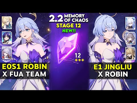 E0S1 Robin FUA Team & E1 Jingliu x Robin Team | MOC 12 v2.2 | Honkai star rail.