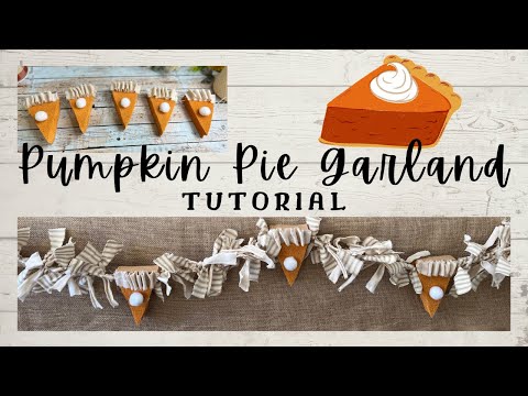 SIMPLE Pumpkin Pie Garland - You'll love this easy way to decorate for fall!