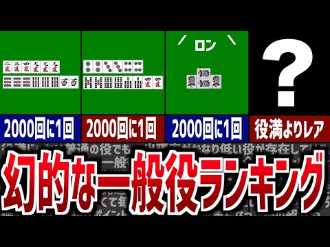 【麻雀】超低確率な"一般役"ランキング10選（役満を除く）