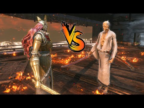 Malenia VS Isshin Ashina Boss Fight - Elden Ring X Sekiro