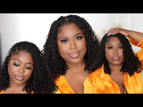 DIY Boho Knotless Braids 100% Human Hair Curls | QVR Hair