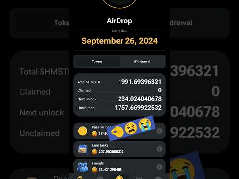 Hamster Token Airdrops 🤏😫😭 | #hamsterkombat #Hamster #airdrop #scam #hanshuverse #hamstertoken