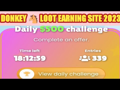 donkeyloot.io/earn daily 10$ without investment/best usdt mining site/long-term project