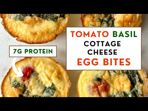 Tomato Basil Cottage Cheese Egg Bites That Will Change Your Morning Routine!