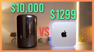 $10,000 Trash Can Mac Pro vs $1299 M2 Pro Mac mini