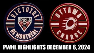 Montreal Victoire | Ottawa Charge PWHL Highlights Dec. 6/24