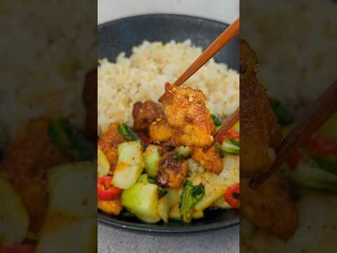 Sichuan Tofu Bok Choy Stir-fry 🔥😋 #shorts #yoytubeshorts #tofu #stirfry #recipe #veganrecipes