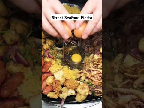 Chinese Seafood Stir-Fry: Prawns, Sausages & More! #streetfoodlover