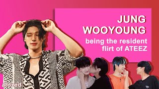 Wooyoung being ATEEZ's resident flirt