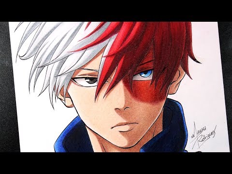 Como Desenhar TODOROKI SHOUTO - BOKU NO HERO ACADEMIA