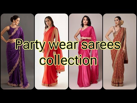 Trendy party wear sarees collection #sareelover #sarees #partywear #farewell #trending