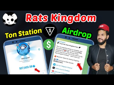 Rats Kingdom Snapshot 1 | Ton Station Airdrop distribution start | Ton Station Snapshot,Rats Airdrop