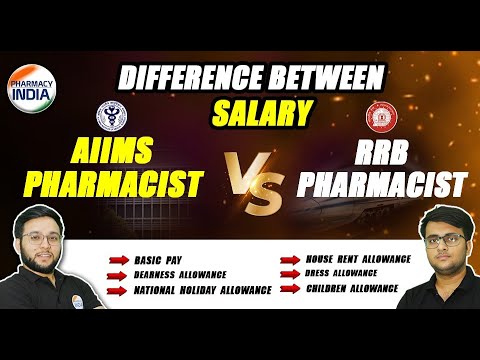 Difference Between AIIMS & RRB Pharmacist Salary | Complete Discuss #aiimspharmacist #rrbpharmacist