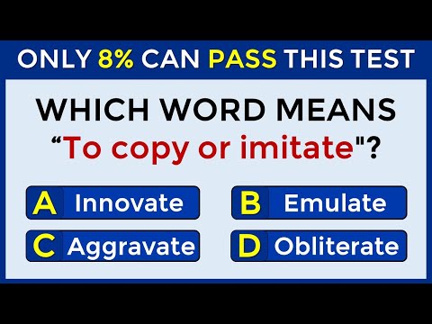 Only 8% Can Pass This Test | Match The VOCABULARY Words #2