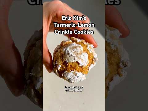 Eric Kim’s Turmeric-Lemon Crinkle Cookies