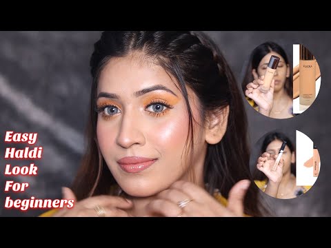 Self Haldi Makeup Tutorial✅ | Step By Step For Bride | Affordable Makeup For beginners ✅