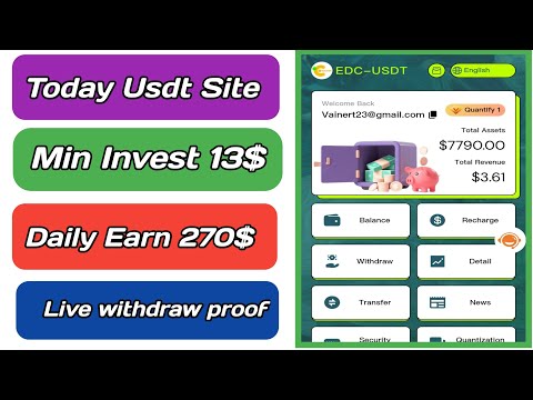 edc-usdt  | usdt earning site | trx usdt mining app | Cloud Mining | usdt investment site 2024