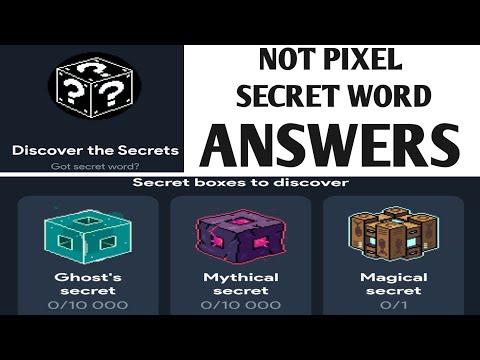 NOT PIXEL SECRET WORD ANSWER