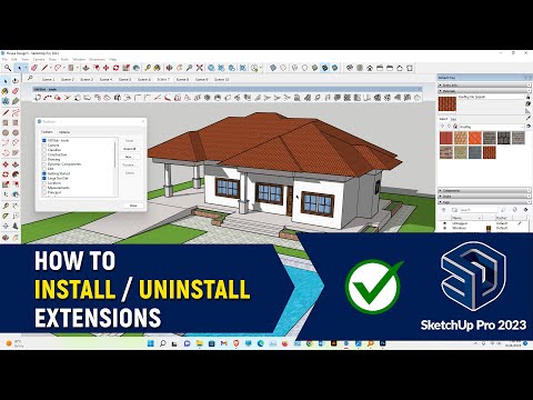 How to Install Extensions in Sketchup Pro 2024 | 1001 Bit Tools