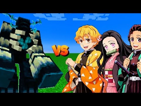 MUTANT WARDEN vs DEMON SLAYER - EPIC MINECRAFT BATTLE