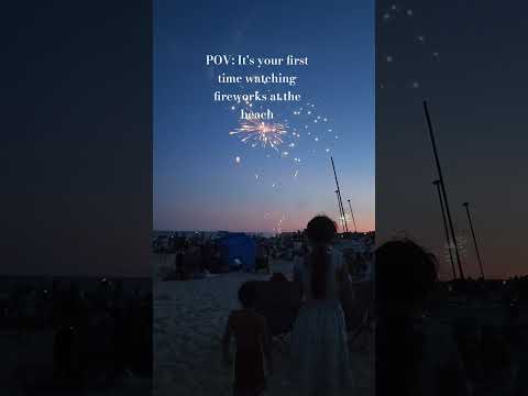 Fireworks at the Beach #florida #momtok #momlife #fireworks #4thofjuly #4thofjulyfireworks