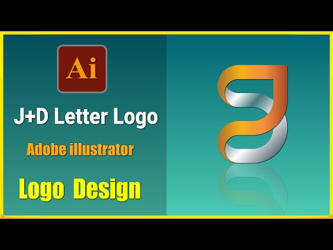 Design a Creative Logo in Adobe Illustrator | J+D Letter Logo | Speed Art