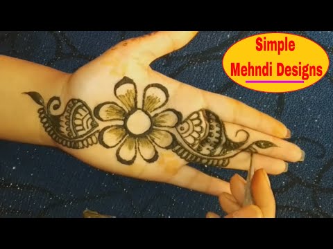 Beautiful Arabic Mehndi Design 2020||Easy Arebic Mehndi design for Back Hand||Simple Mehndi Designs