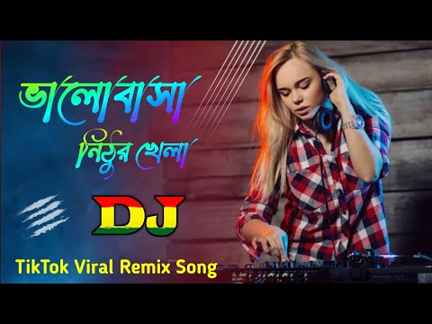 Bhalobasha Nithur Khela Dj Gan | Momtaz | Dj Rajib X Dj Choton | Bangla TikTok Trending Dj Remix