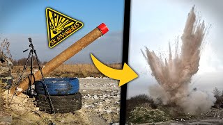 We made a giant pyrotechnic cannon for firecrackers! (EXPERIMENT) 🧨