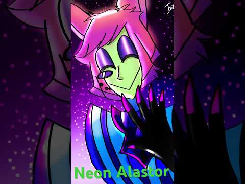 #hazbinhotel #helluvaboss #art #drawing #animedrawing #music #digitalart #alastor #neon #hell #fypシ