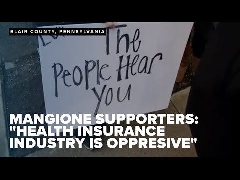 "IT IS VIOLENT": Luigi Mangione supporters stand outside courthouse demanding healthcare change