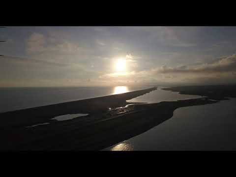 Chesil Beach before dusk til getting dark