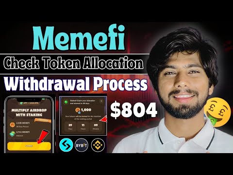 Memefi Airdrop withdrawal | Memefi airdrop token Allocation, memefi Airdrop claim